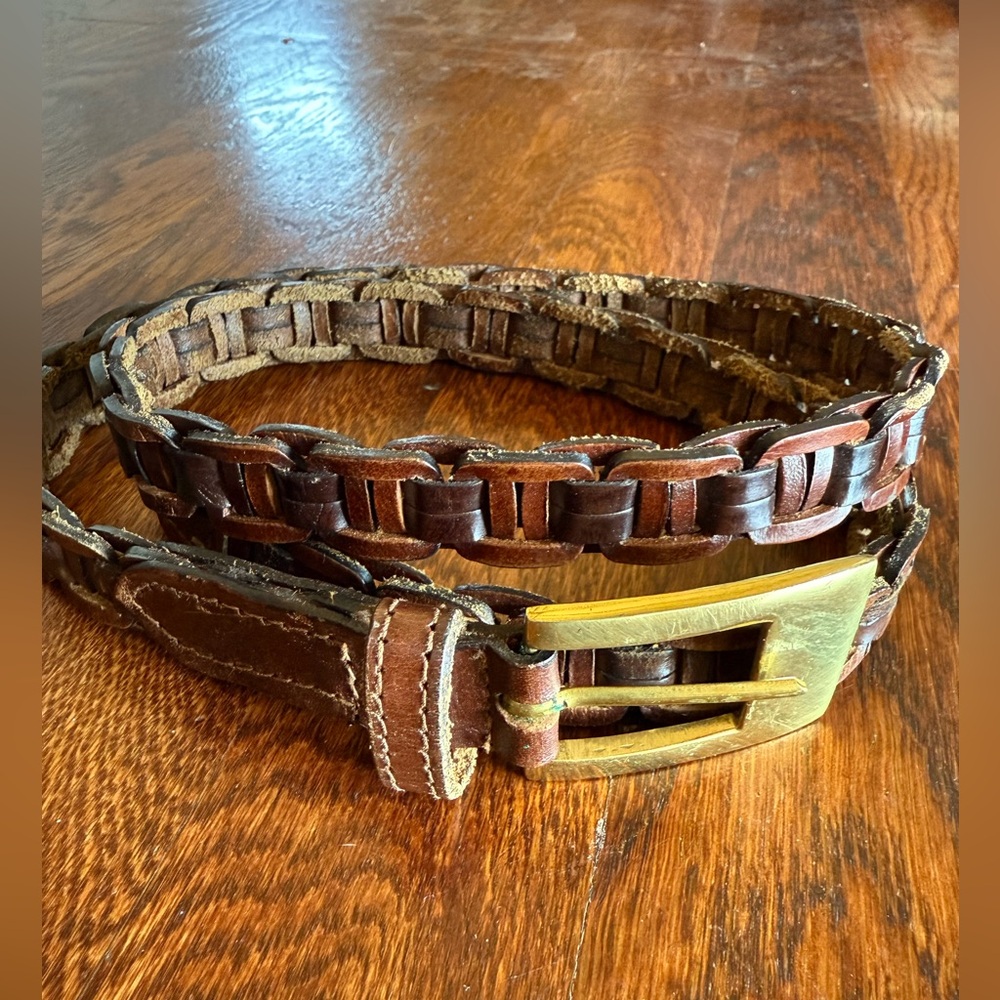 Vintage leather belt sz M/L